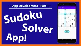 Make a Sudoku Solver App! | How to make a Sudoku solver in Android Studio | Part 1 screenshot 1