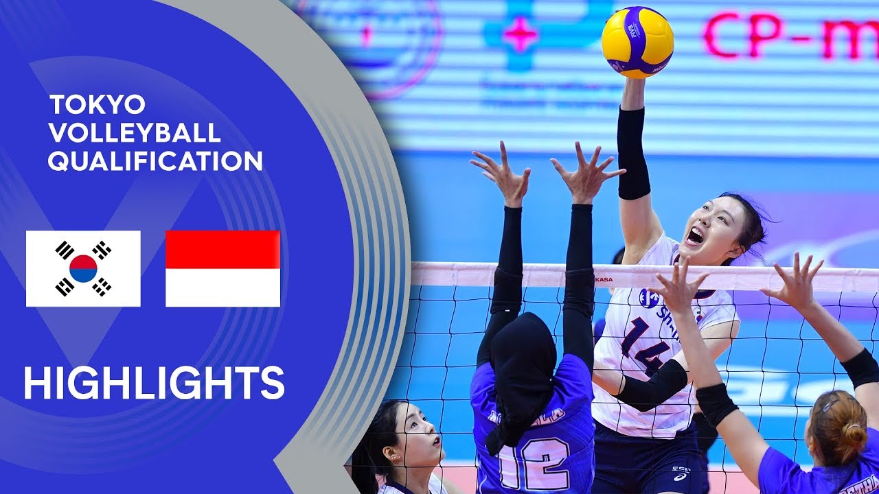 Korea Vs Indonesia Highlights Avc Women S Tokyo Volleyball Qualification 2020 Youtube