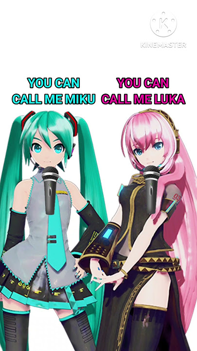 You can call me Miku & Luka 🩵🩷 #hatsunemiku #megurineluka