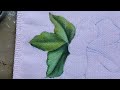 pintando hibisco rosa parte 2 folhas