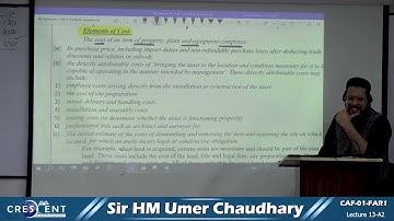CAF 01 FAR1 Lecture 13 A2 Sir Umer Online Free | Crescent College | CA Pakistan Platform