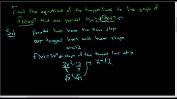Tangent Lines of f(x) = x^3 Parallel to y = 12x + 7