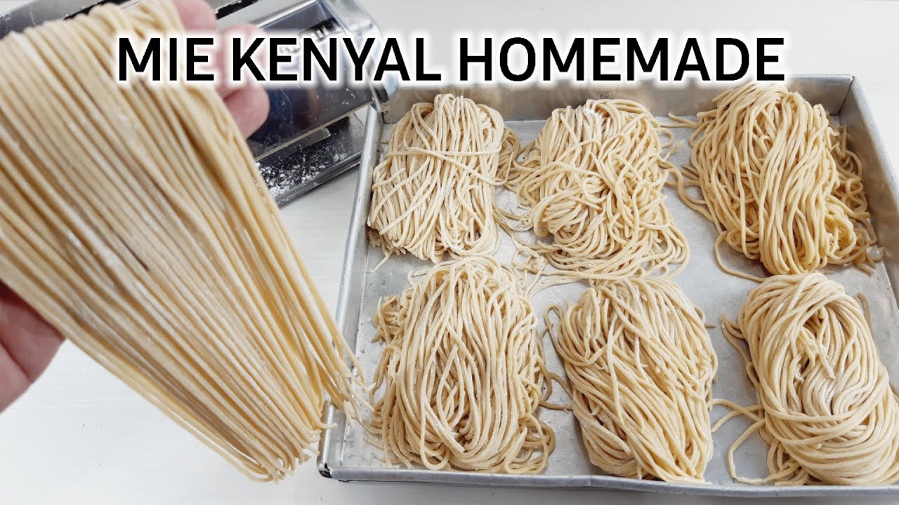 CARA MEMBUAT MIE BASAH KENYAL UNTUK MIE AYAM