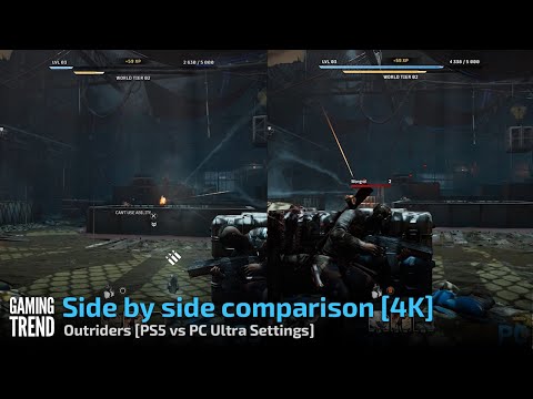 Side by side comparison [4K] - Outriders [PS5 vs PC Ultra Settings] - [Gaming Trend]