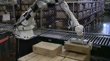 YASKAWA Motoman MPL80 robot -- depalletizing mixed-cases from Universal Robotics, Inc.