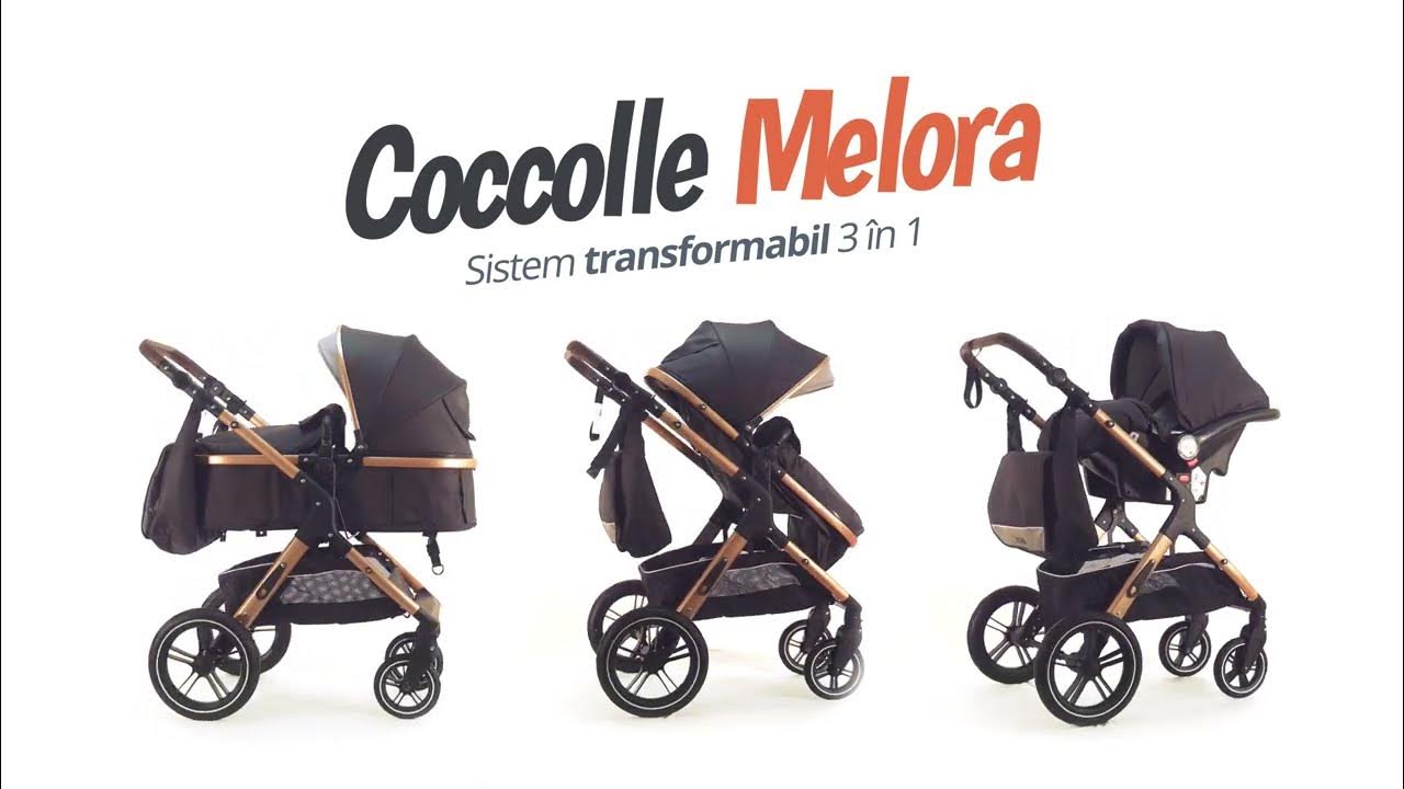 Carucior transformabil 3in1 Coccolle Melora - smart-baby.ro - YouTube
