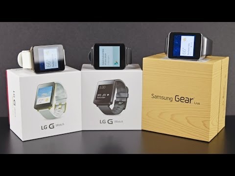 LG G Watch vs Samsung Gear Live: Unboxing & Review