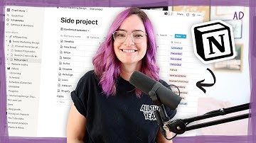 How I organise my side hustles with Notion [Workspace setup]