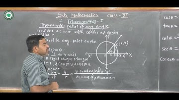 XI Sci. (Math) || Topic: Trigonometry-1 || By Waybase Sachin