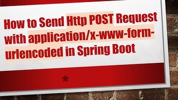 How to Send Http POST Request with application/x-www-form-urlencoded in Spring Boot