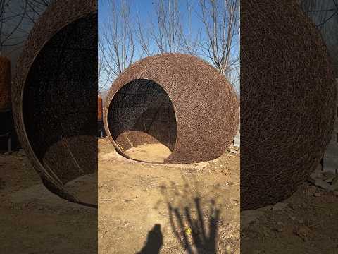 Charming farmhouse vibes rattan nest seat for outdoor relaxationviralvideo by The Rattan Garden
