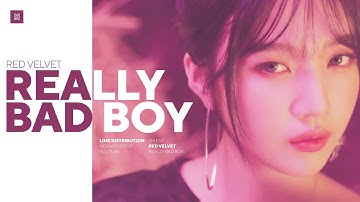 Red Velvet - Really Bad Boy (RBB) Line Distribution (Color Coded) | 레드벨벳