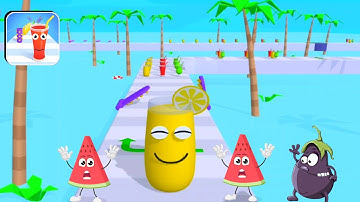 Juice Run Walkthrough Gameplay All Levels iOS,Android NEW BIG UPDATE GAME Max Skill Levels YZL03B