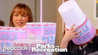 Leslie Knope Vs Gallon-Sized Soda Cups | Parks and Recreation screenshot 2