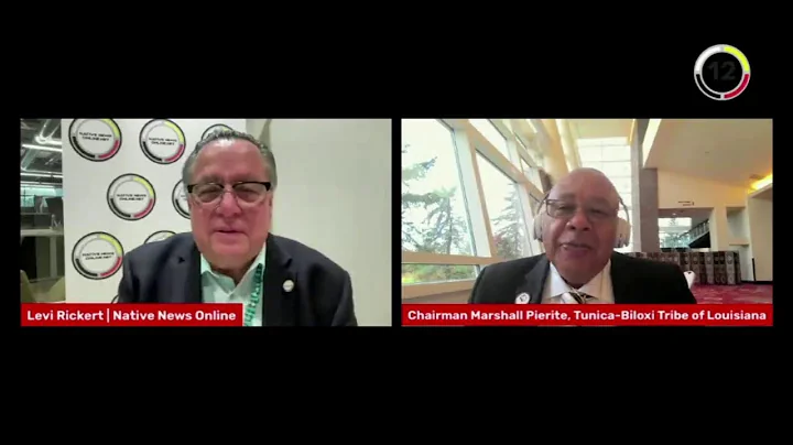 Native Bidaské with  Chairman Marshall Pierite, candidate for president of the NCAI