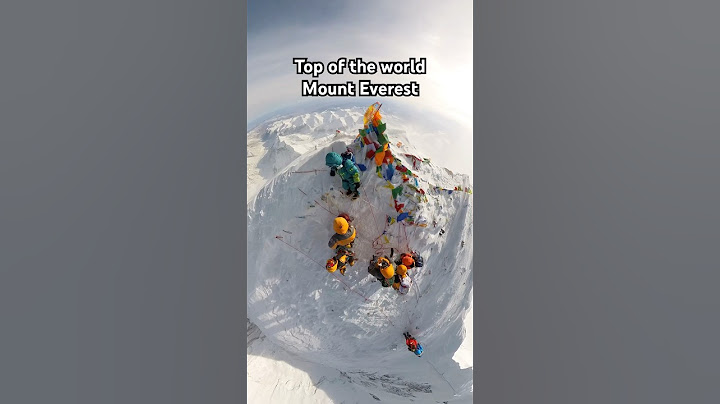 Incredible View from the top of Mount Everest #climbing #mountains #everest