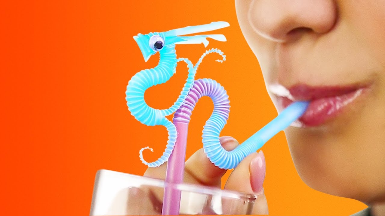 20 TRULY MAGICAL HACKS AND CRAFTS WITH STRAWS - YouTube