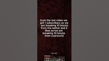 Every subscribers this video get i will destroy 10 blocks from the nether day 10 #shorts #minecraft
