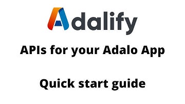 Getting Started with Adalify - APIs for Adalo Makers