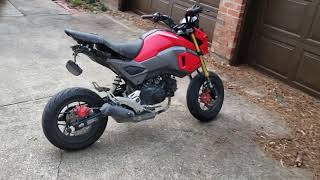 2018 Honda Grom. got today.. somewhat wrecked, but hopefully rebuildable.
