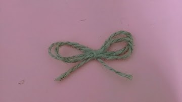 How To Make an EASY JUTE BOW/RIBBON