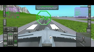 TURBOPROP FLIGHT SIMULATOR - LANDING PROBLEM - NEAR TAIL CAMERA PERSPECTIVE