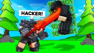 I DESTROYED HACKERS With The Barbarian BUFF In Roblox Bedwars!