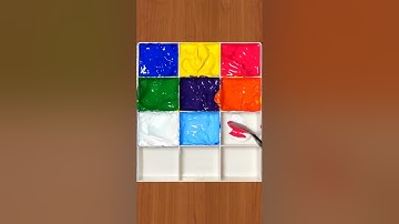 ASMR paint mixing #satisfying #relaxing #painting #art