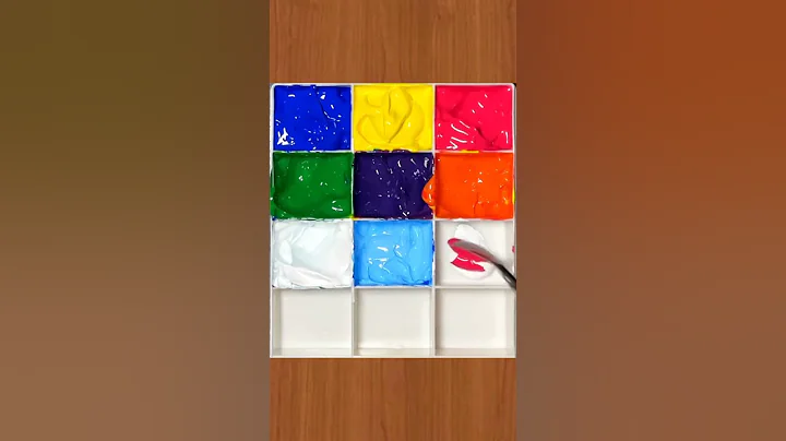 ASMR paint mixing #satisfying #relaxing #painting #art