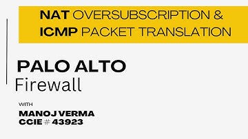 Palo Alto Firewall | NAT Oversubscription and ICMP Packet Translation