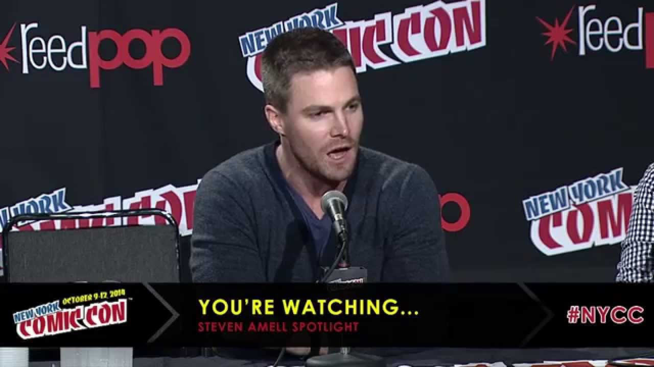 Stephen Amell at NYCC 2014 Full Panel Appearance
