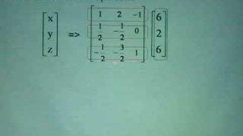 Solving Equations Using Inverse 3x3 Matrix - Part 3