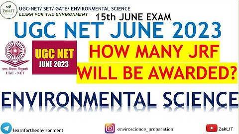 How Many JRF This Year? UGC NET June 2023 Environmental Sciences|Cutoff Past Years
