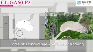 Coreaiot's Long range BLE AoA locator tracking test