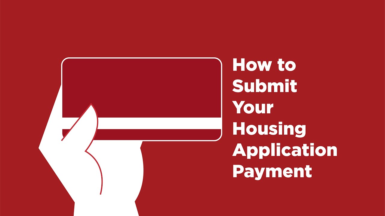 How to Submit the Housing Application Payment YouTube