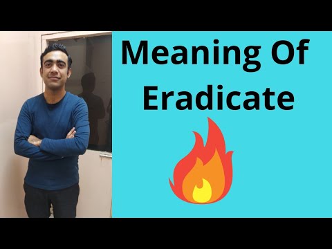 Eradicate meaning in hindi | Vocabulary of the day