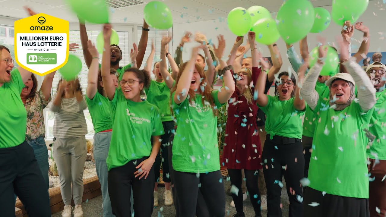 Erlebe den Überraschungs-Moment: Wir feiern 1.000.000 € für SOS-Kinderdörfer weltweit 🎉