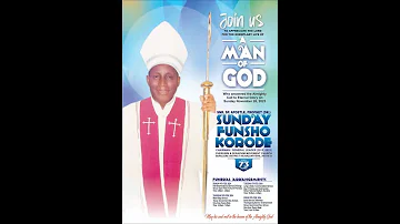 Commendation  Service: Senior Special Apostle Prophet (Dr) Sunday Funsho Korode