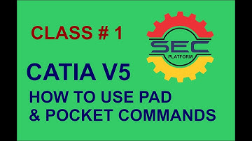 how to use Pad and Pocket tool in Catia v5