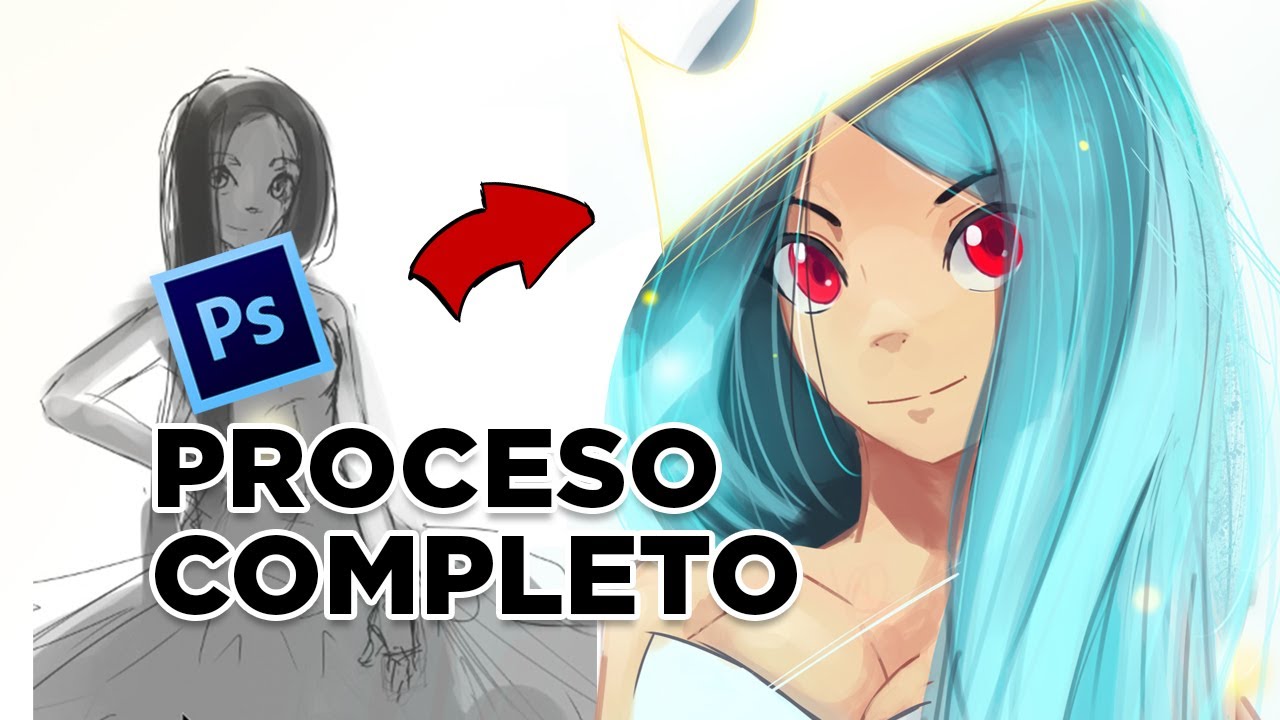 CÓMO DIBUJAR ANIME EN PHOTOSHOP - YouTube