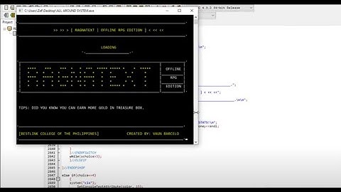 RPG TEXT BASED GAME | C++