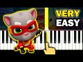 Talking TOM HERO DASH Main Menu Theme VERY EASY Piano tutorial mp3