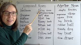 stress COMPOUND NOUNS vs. ADJECTIVE-NOUN