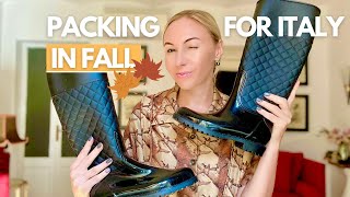 WHAT TO WEAR IN FALL IN ITALY - Make Sure to Pack THESE Items! I Pack for Italy I Italy Travel