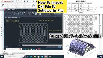 How To Import DXF File To Solidworks | Solidworks Tutorials | #solidworks | #autocad