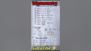 Trigonometry important formula || up TGT || up PGT || class 12 📃💯🤞 #tgt #formula #study #exam #viral