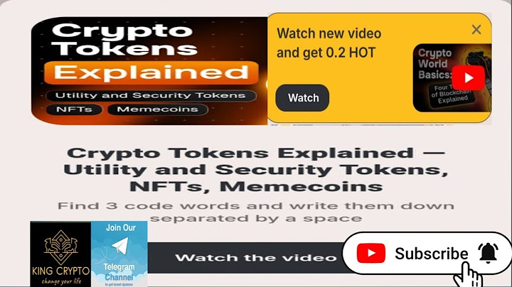 Crypto Tokens Explained — Utility and Security Tokens, NFTs, Memecoins | Watch the video get 0.2 HOT