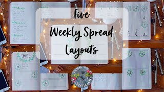 Plan With Me | Five Simple Weekly Spread Layouts for your Bullet Journal