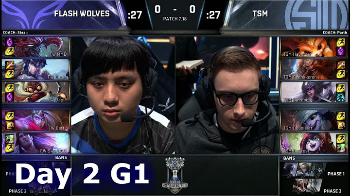 Flash Wolves vs TSM | Day 2 Main Group Stage S7 LoL Worlds 2017 | FW vs TSM G1
