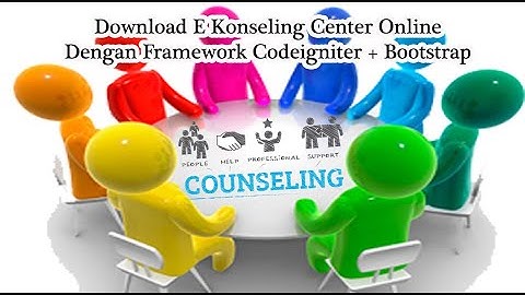 Download E Konseling Center Online dengan Framework Codeigniter + Bootstrap